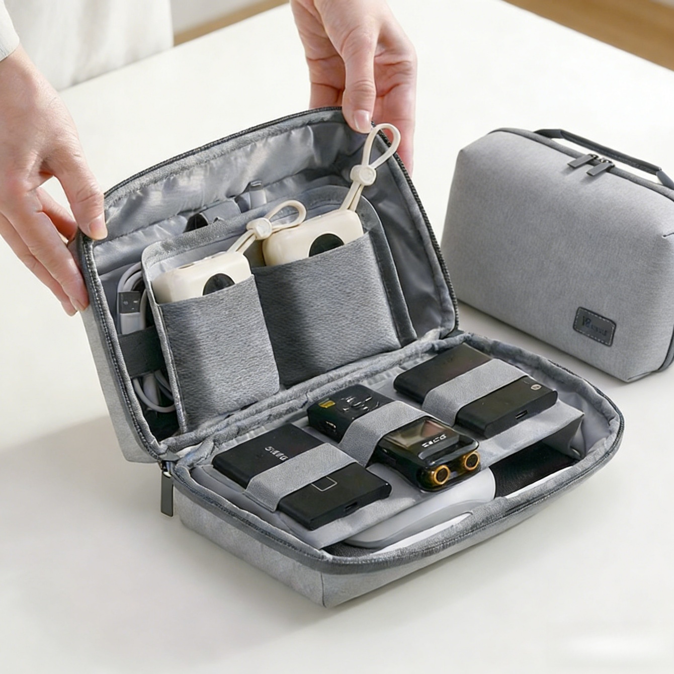 Tech Accessories Travel Organizer Pouch - 1 Adet Elektronik Organizatör Seyahat Çantası,