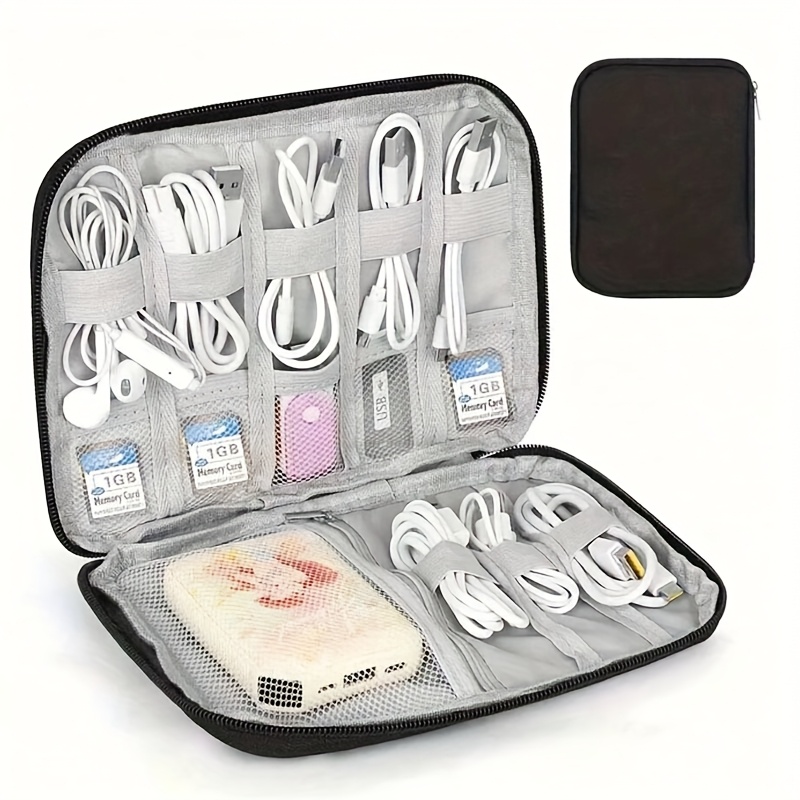 Tech Accessories Travel Organizer Pouch - 1 Adet Seyahat Kablo Düzenleyici Çantası,