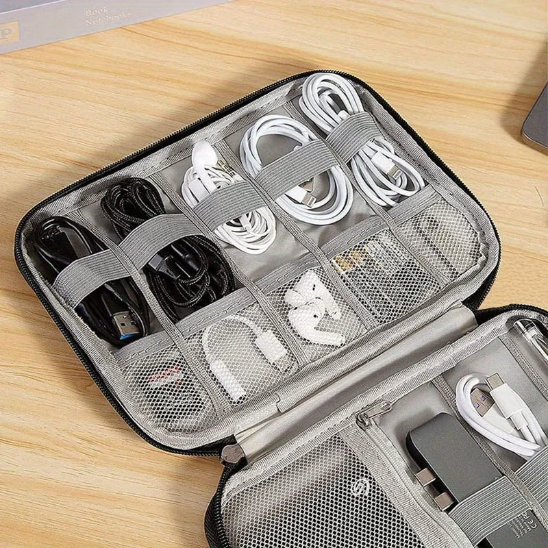Tech Accessories Travel Organizer Pouch - 1 Adet Taşınabilir Elektronik Aksesuar Saklama