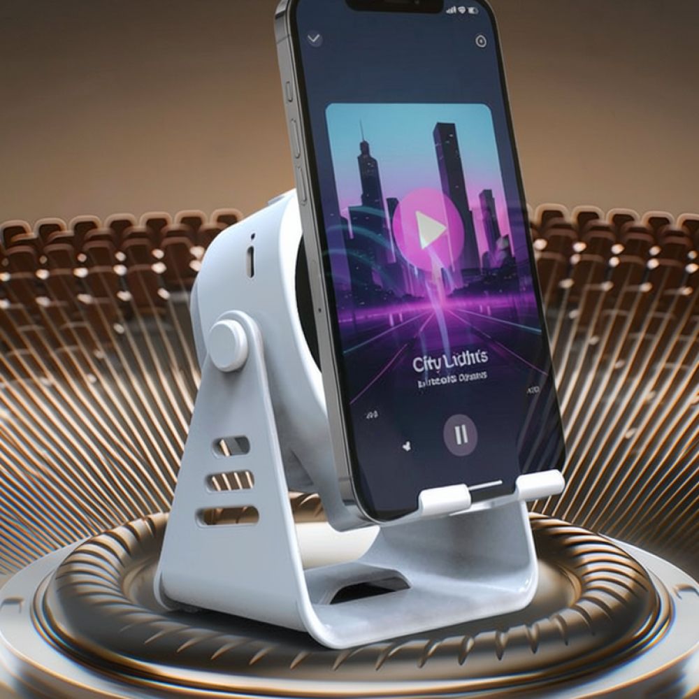 Tech Accessories Speaker - Taşınabilir Bluetooth Hoparlör, RGB Işıklı Telefon