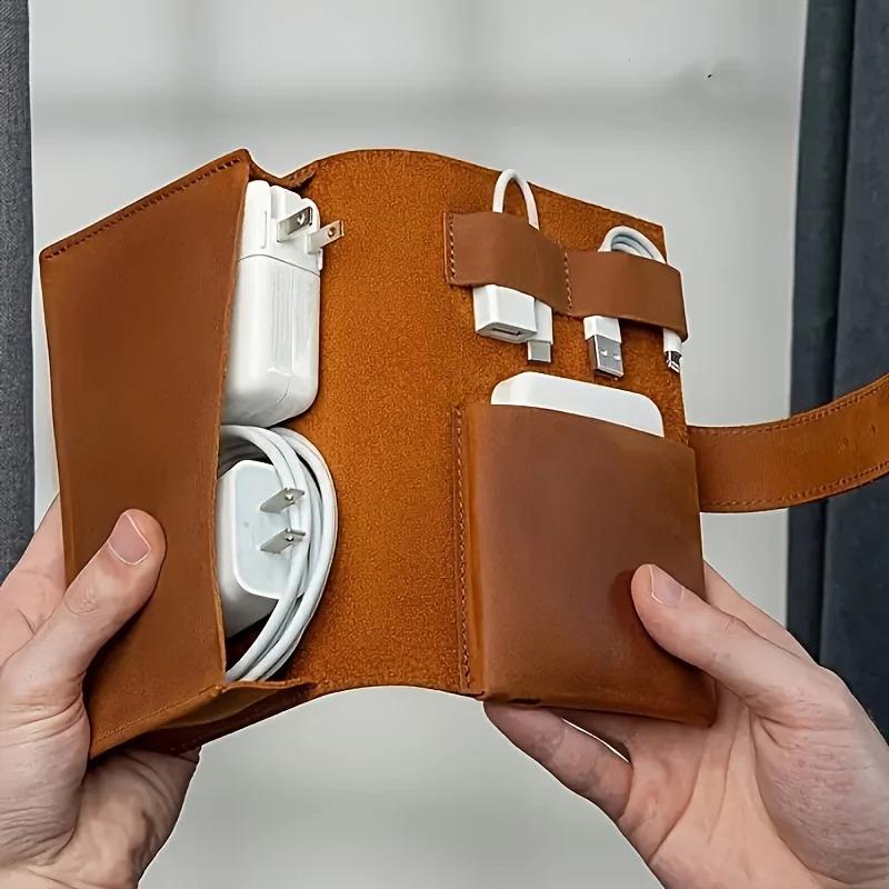 1 adet PU deri çok bölmeli org - Tech Accessories Travel Organizer Pouch incelemesi ve fiyatı